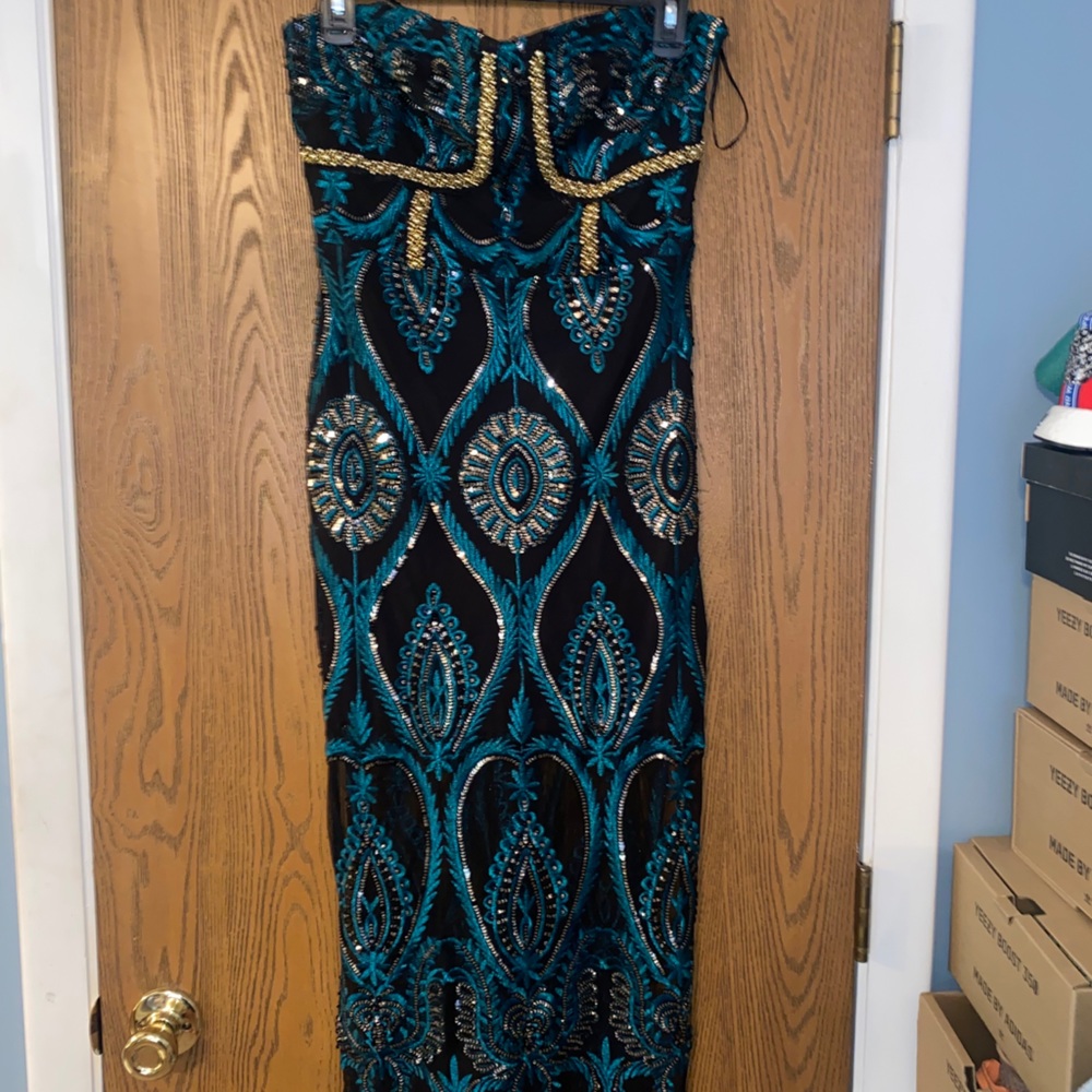 Sequin and beaded dress